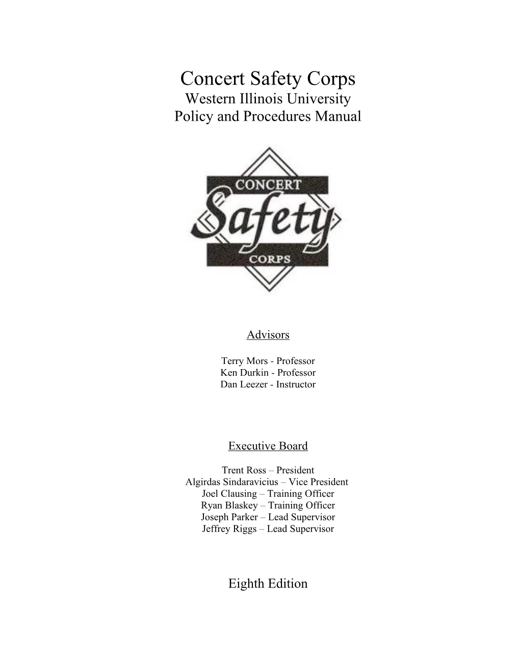 Concert Safety Corps