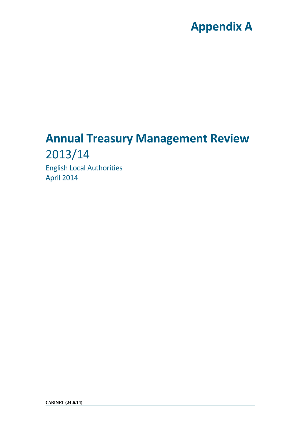 Annual Treasury Management Report 2010/11 s1