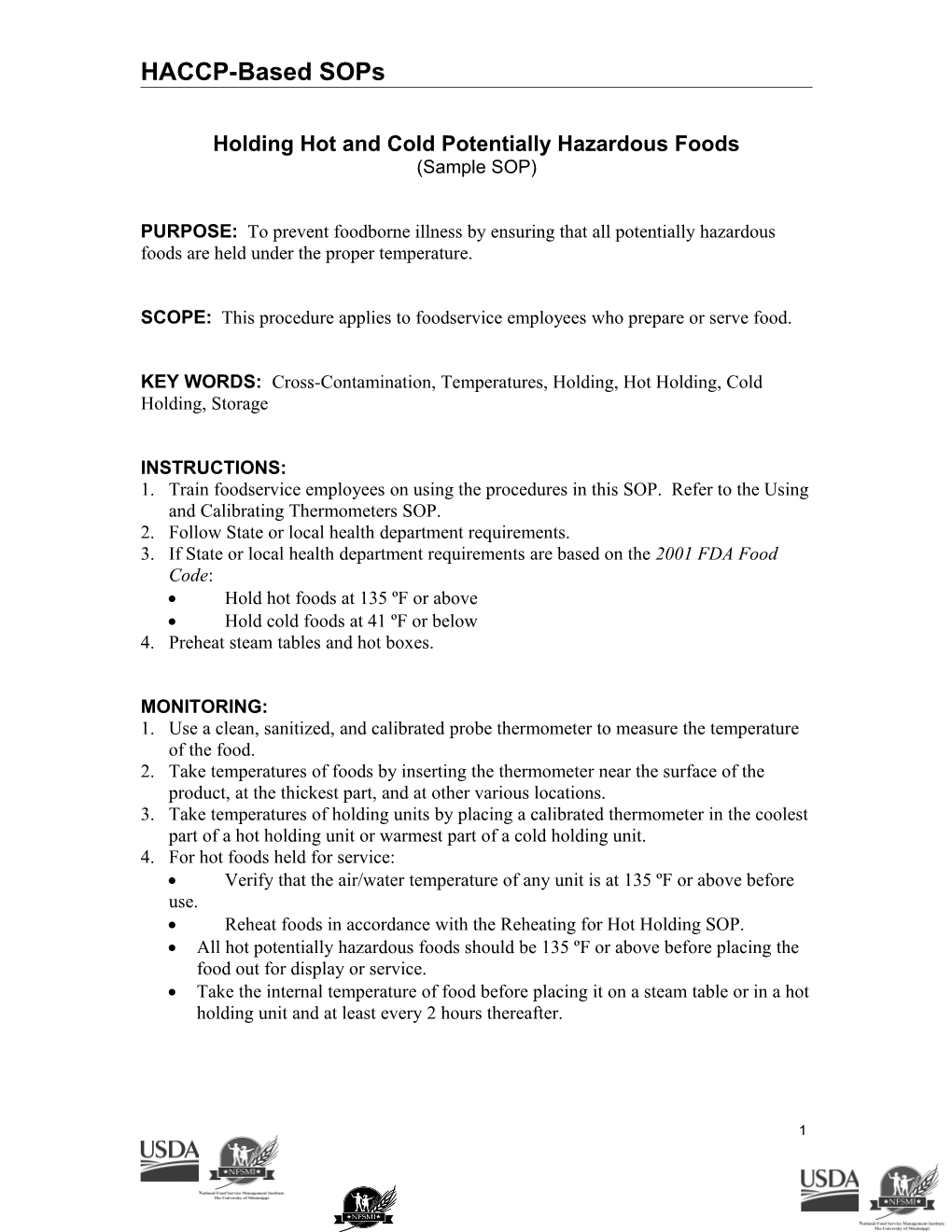 HACCP-Based Sops s10