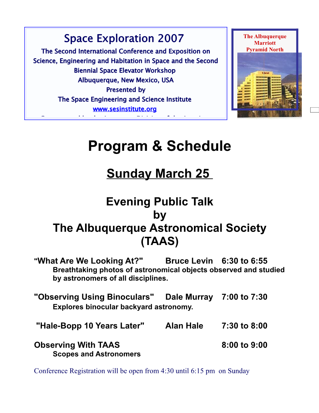 The Albuquerque Astronomical Society (TAAS)