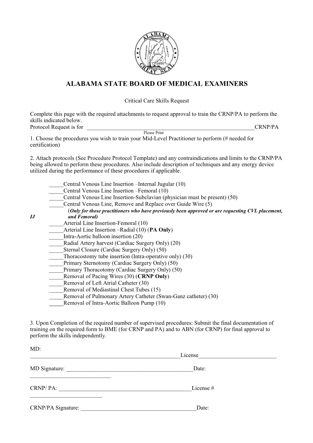 Alabama State Board of Medical Examiners
