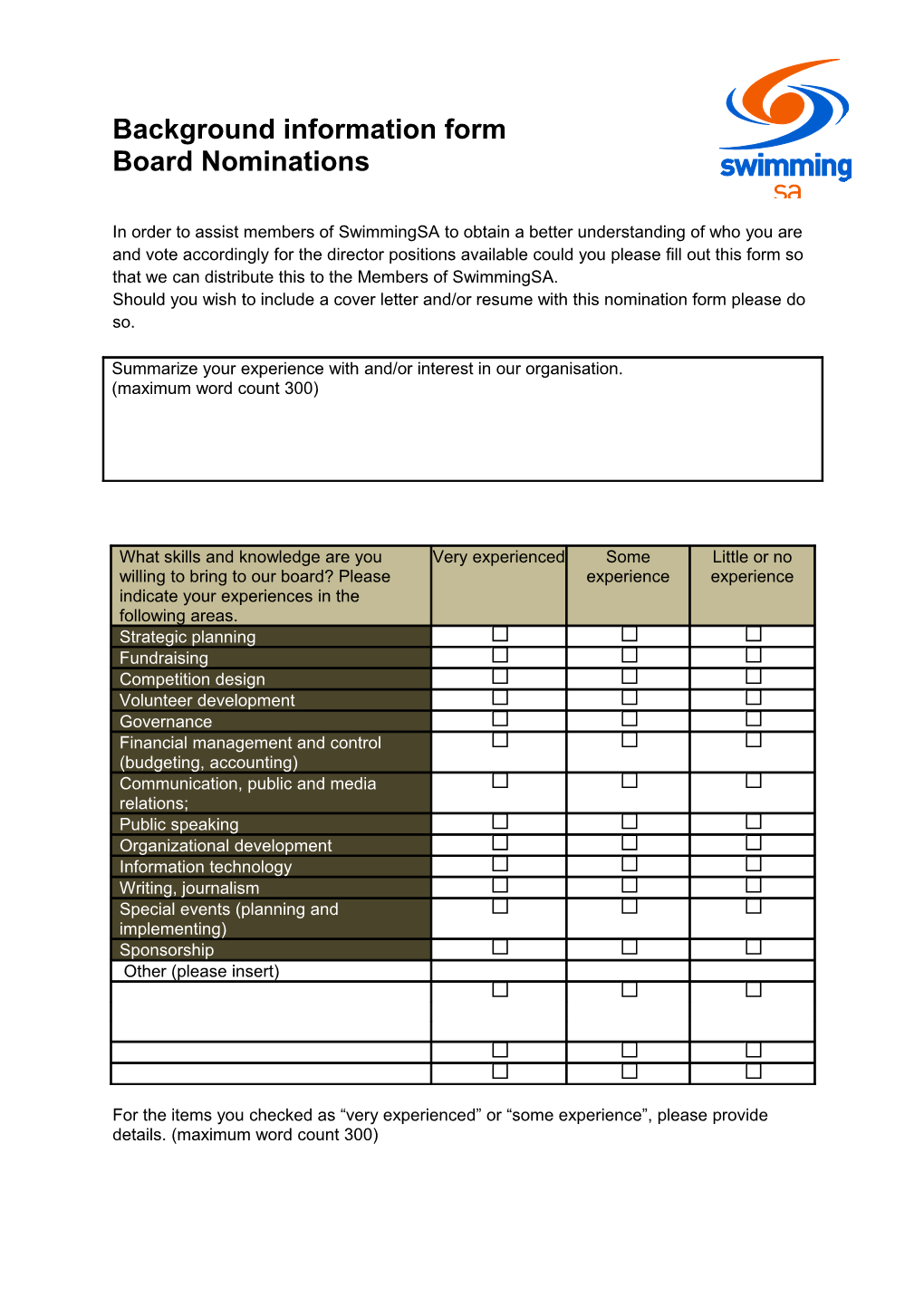 Board Nominations