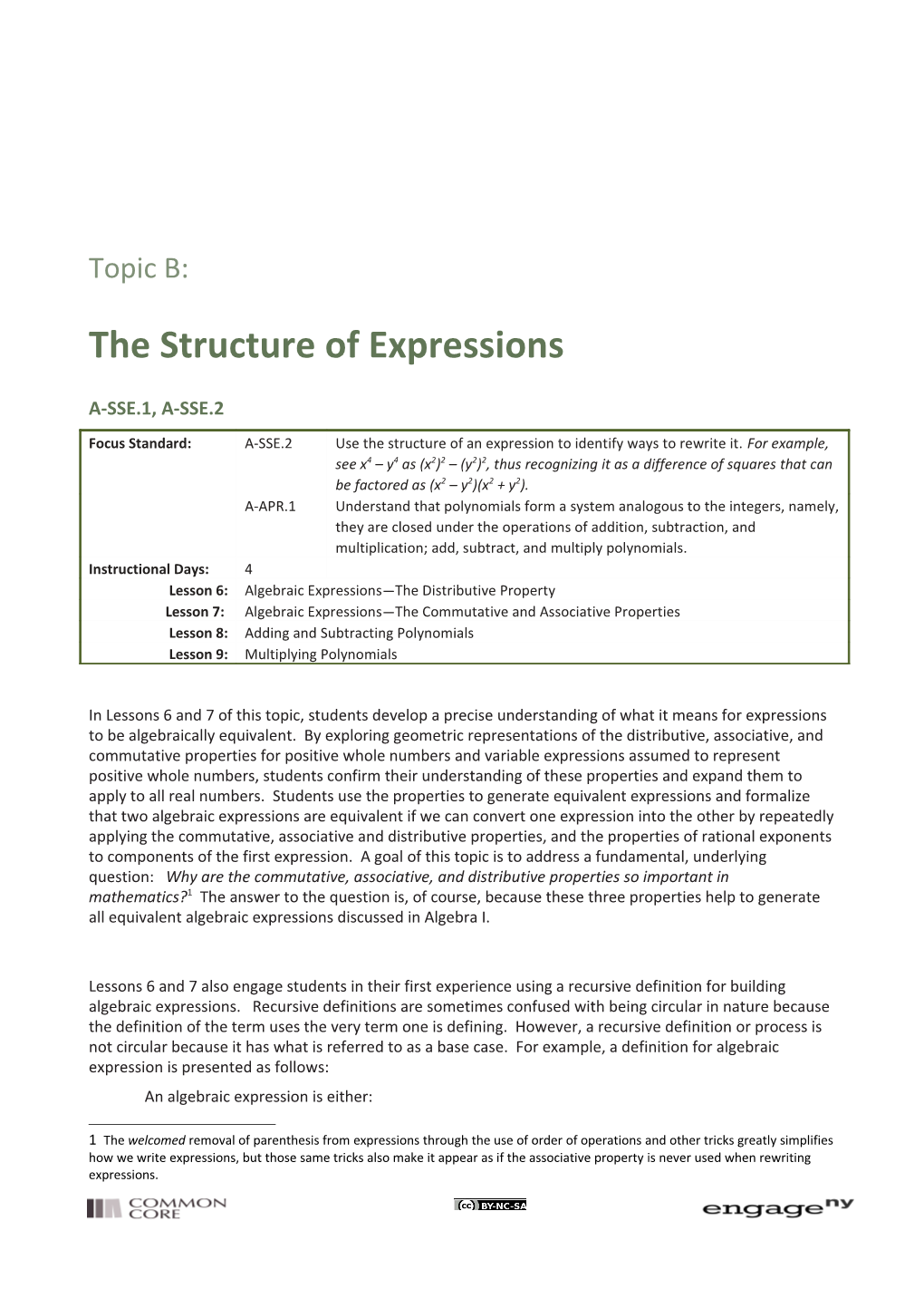 The Structure of Expressions