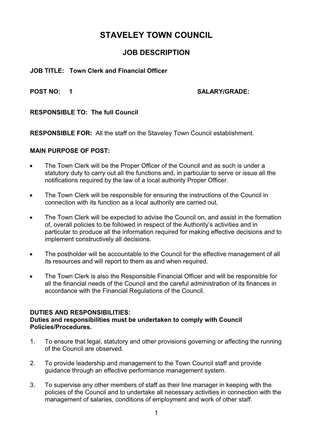 Staveley Town Council