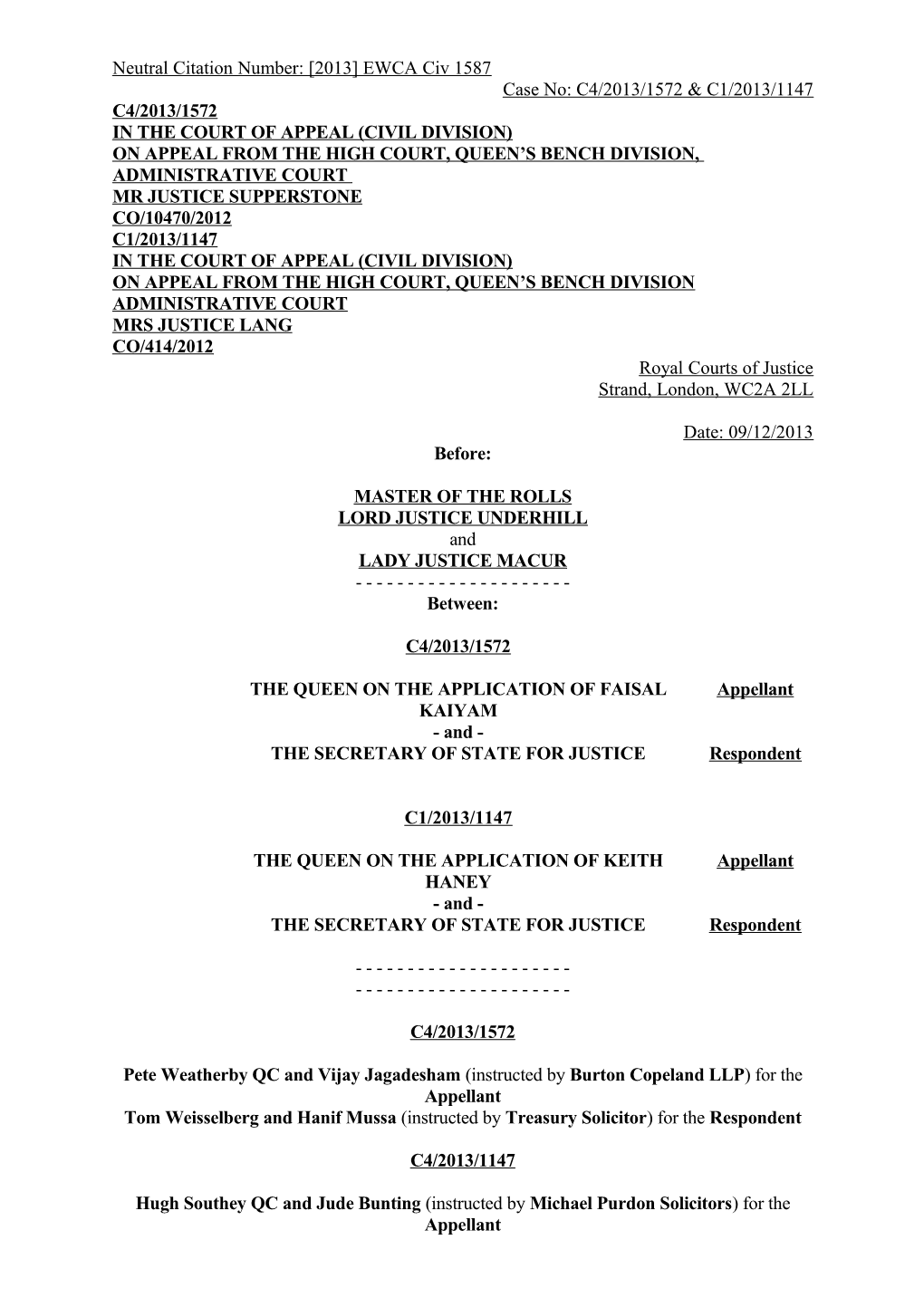 Court of Appeal Judgment Template s13