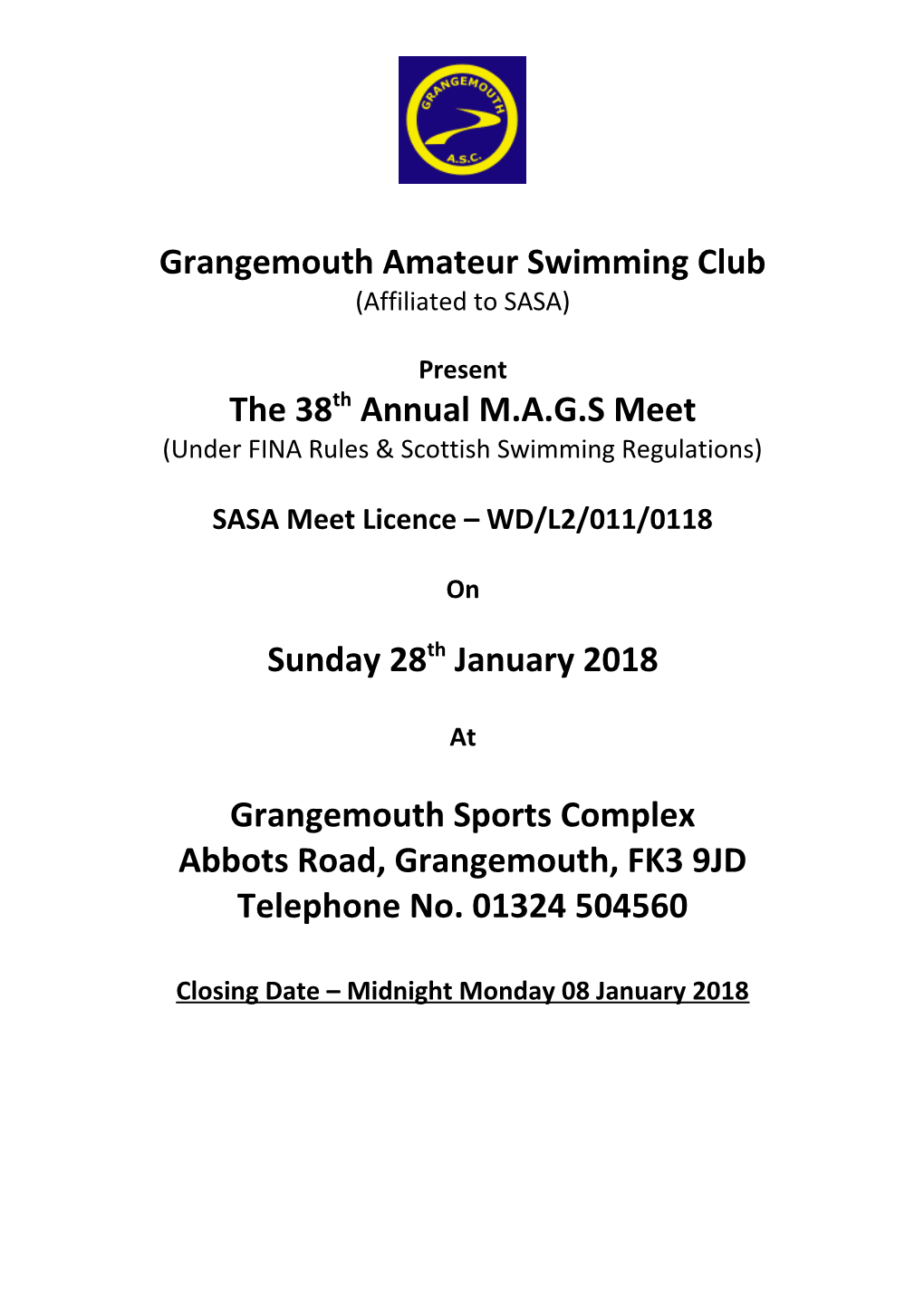 Grangemouth Amateur Swimming Club