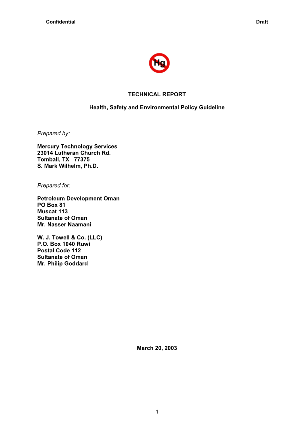 Decontamination of Chemical Processing