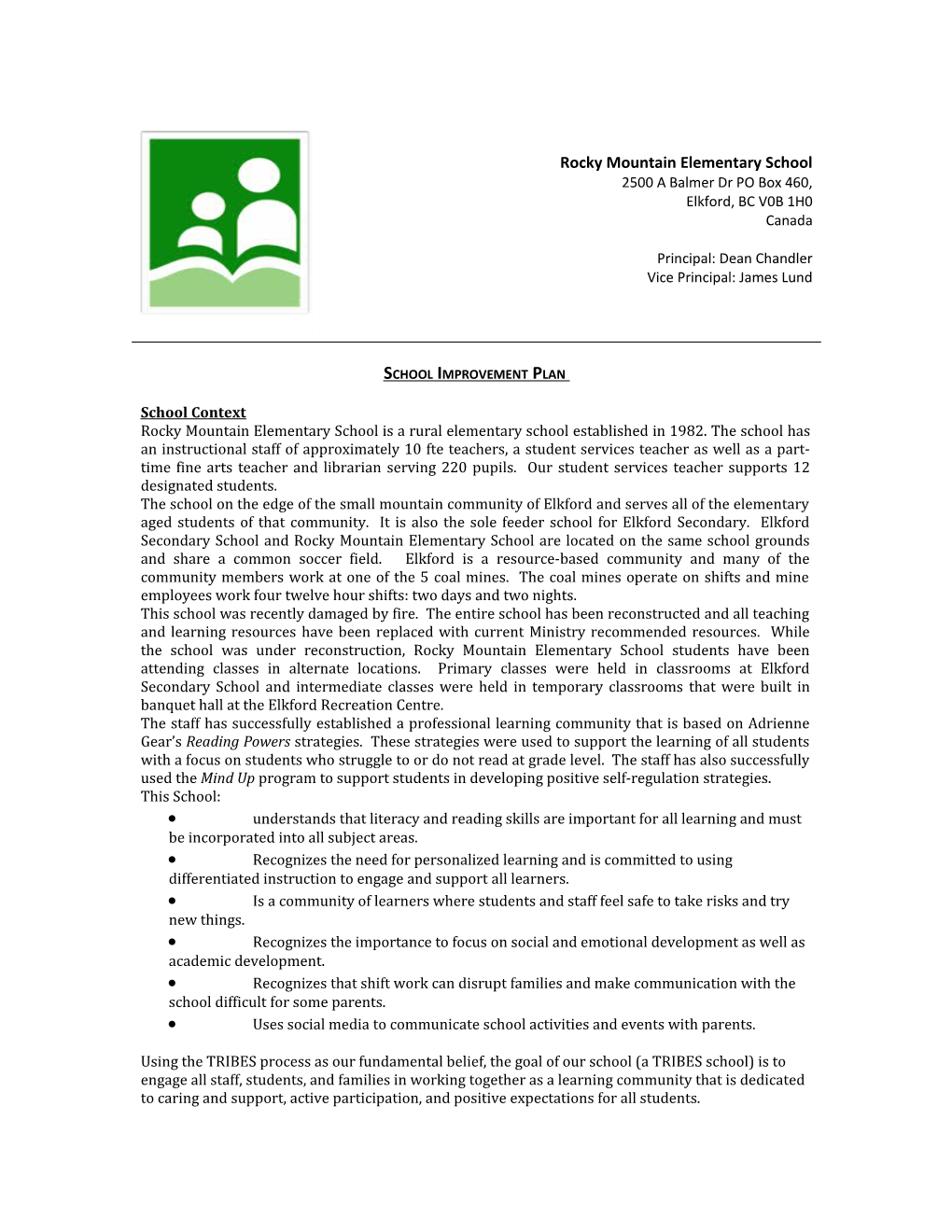 School Improvement Plan s4