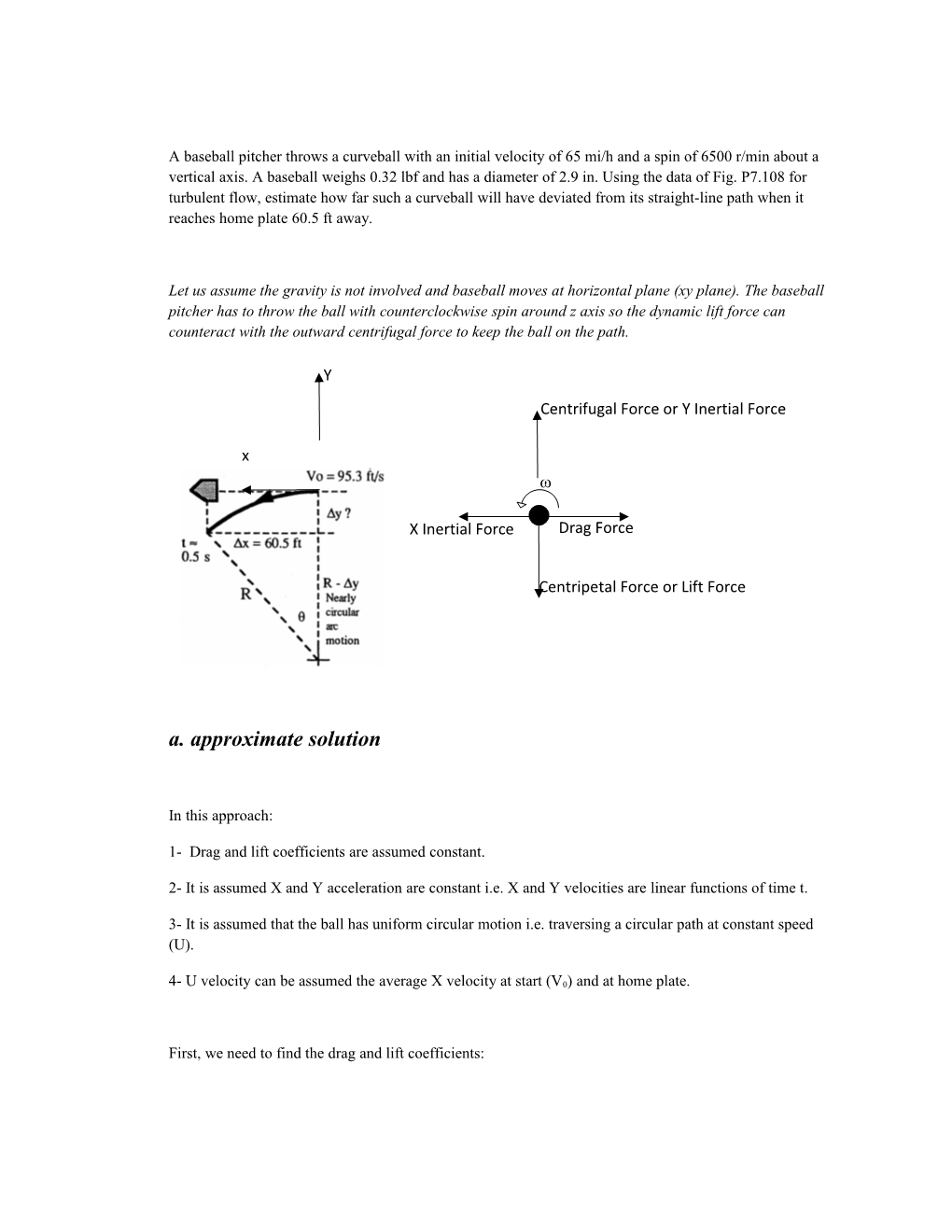 1- Drag and Lift Coefficients Are Assumed Constant