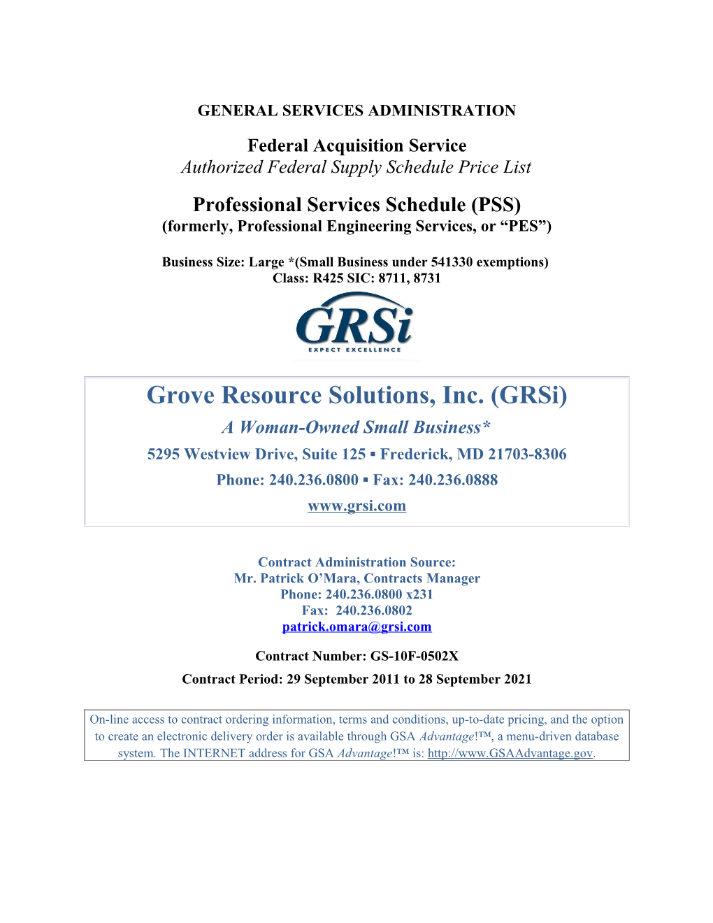 General Services Administration s50