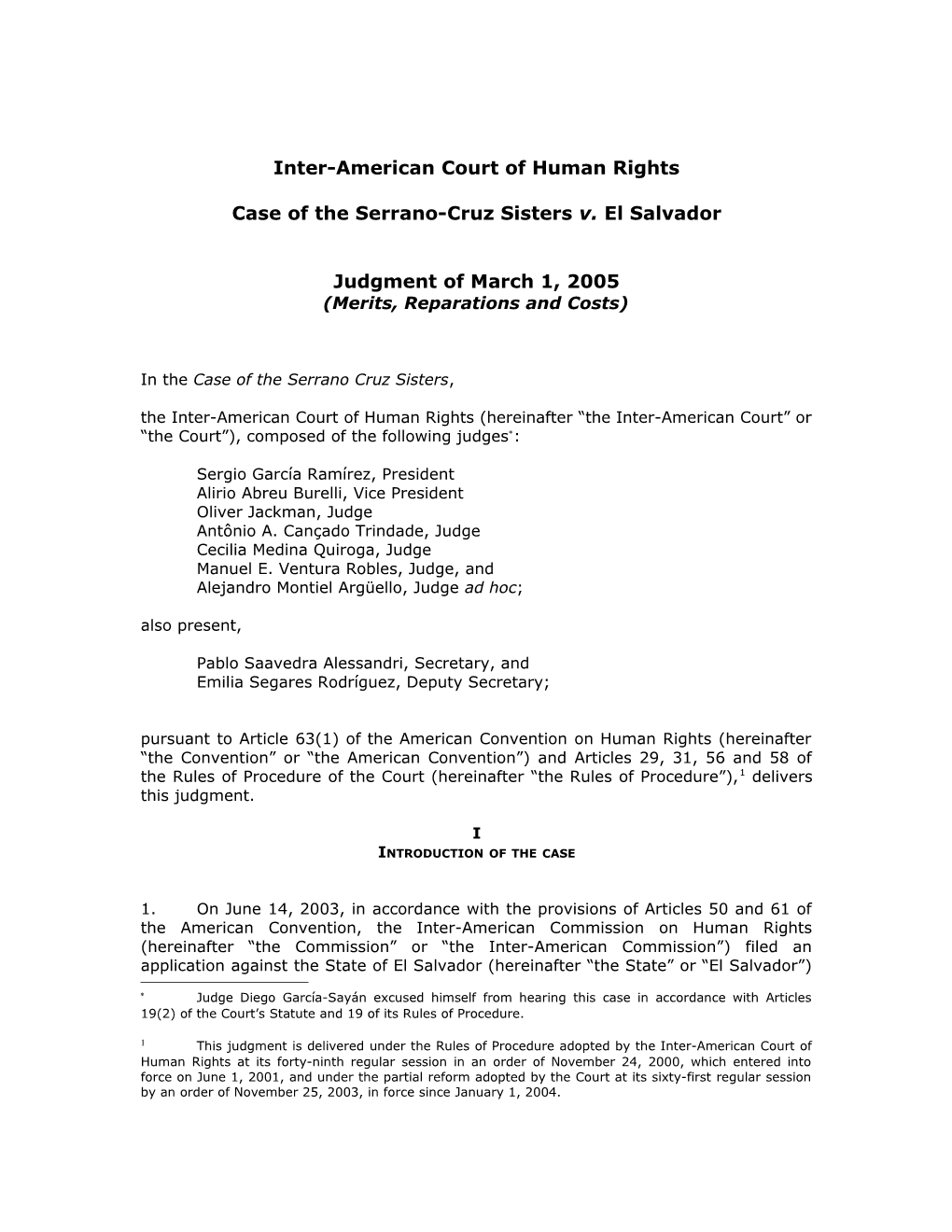 Corte Interamericana De Derechos Humanos s1