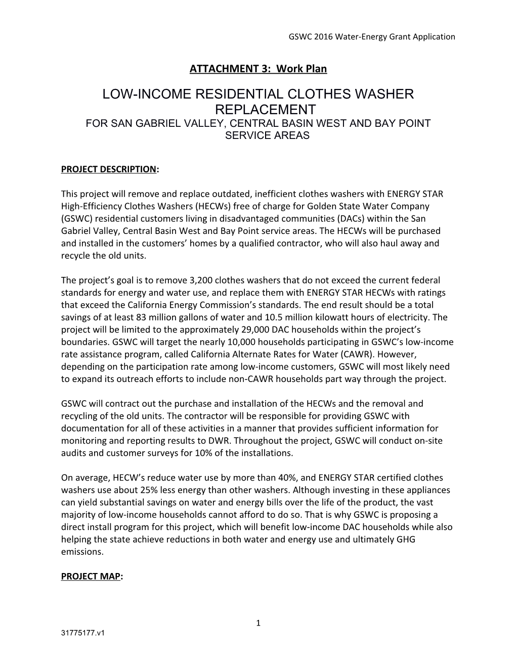 Low-Income Residential Clothes Washer Replacement