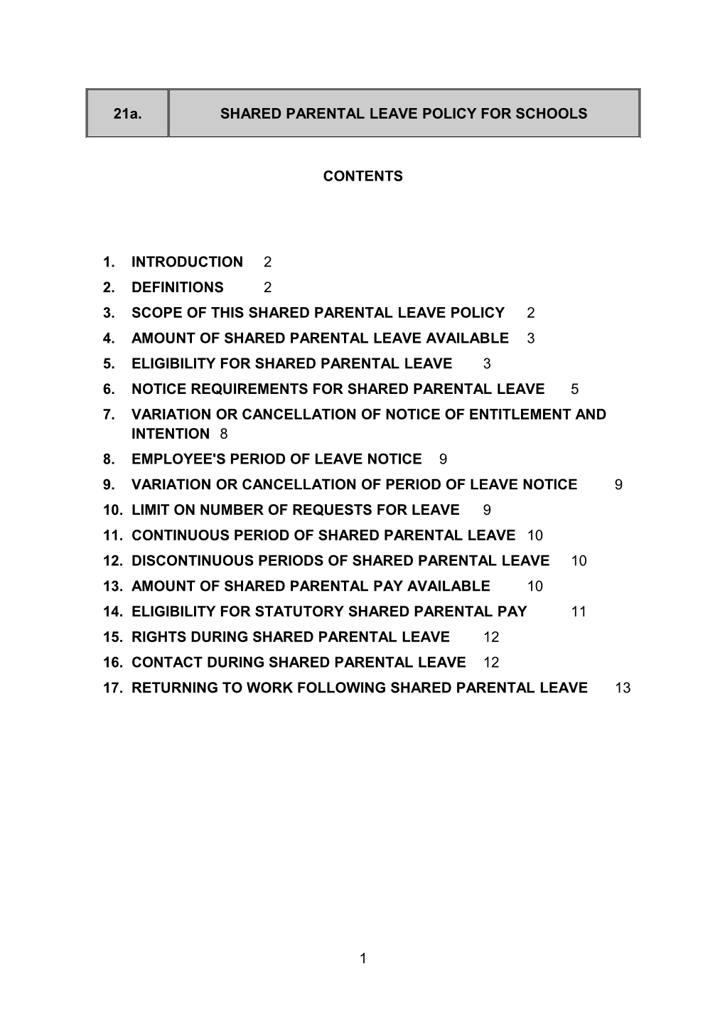 Chap 21A - Shared Parental Leave (Draft)