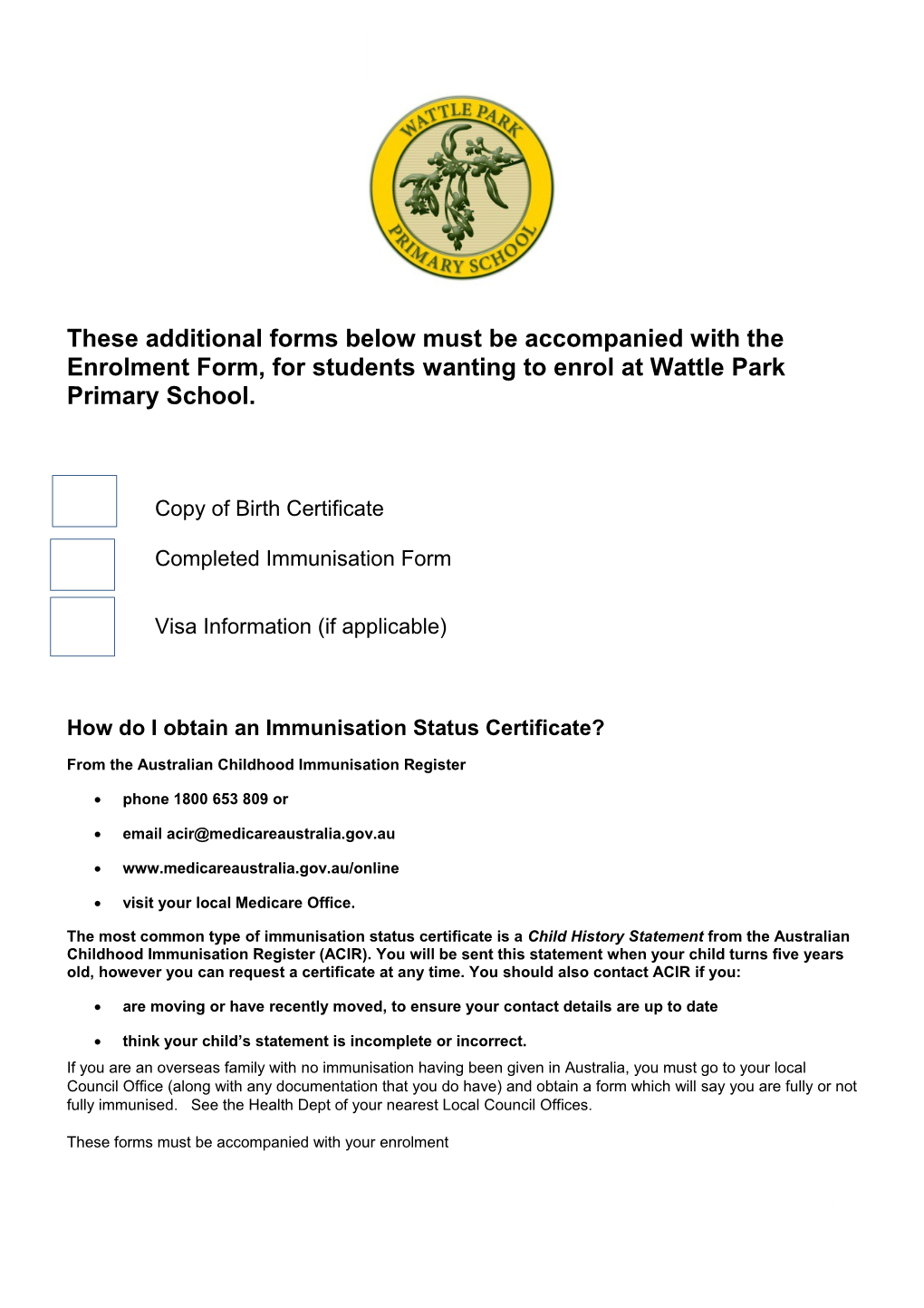 Student Enrolment Form s6