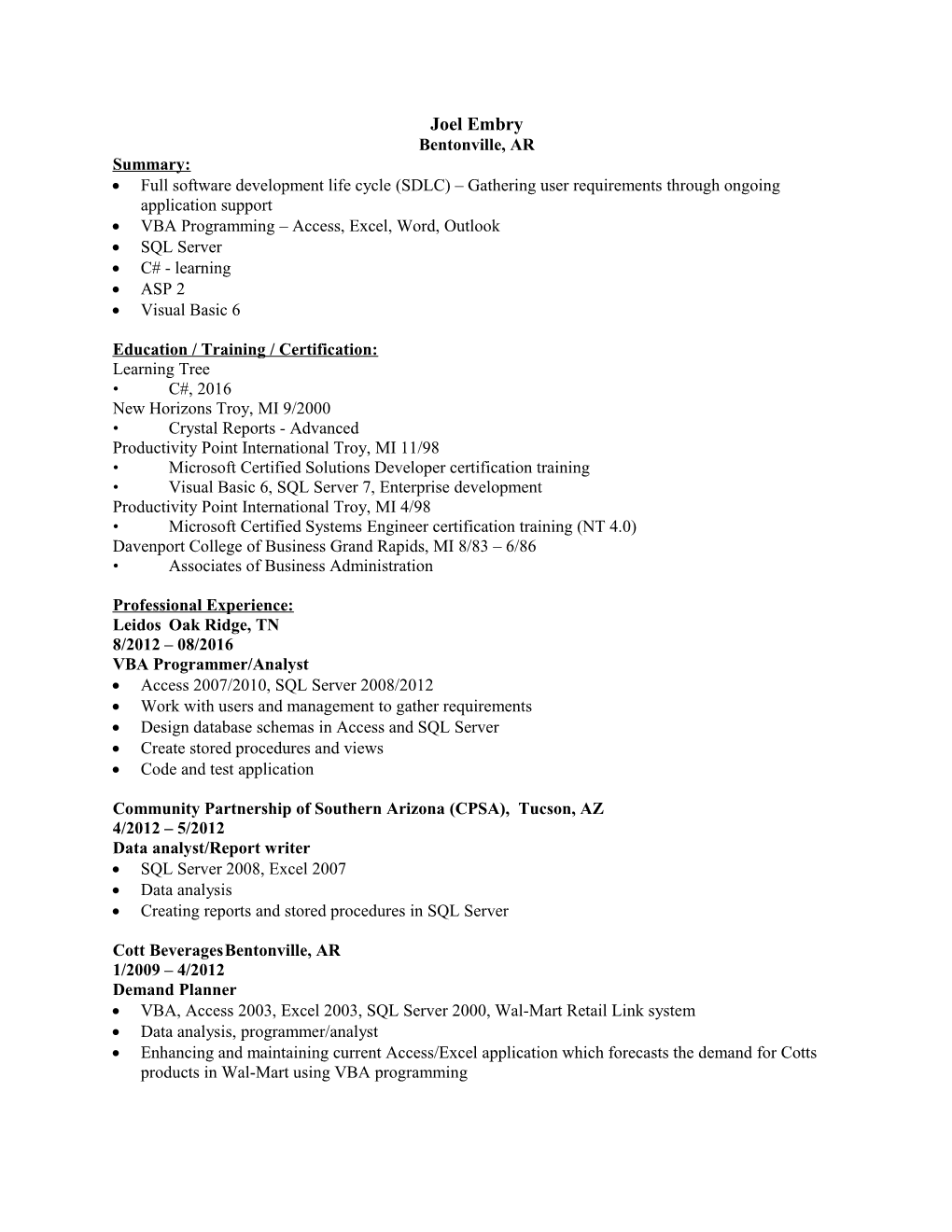 VBA Programming Access, Excel, Word, Outlook