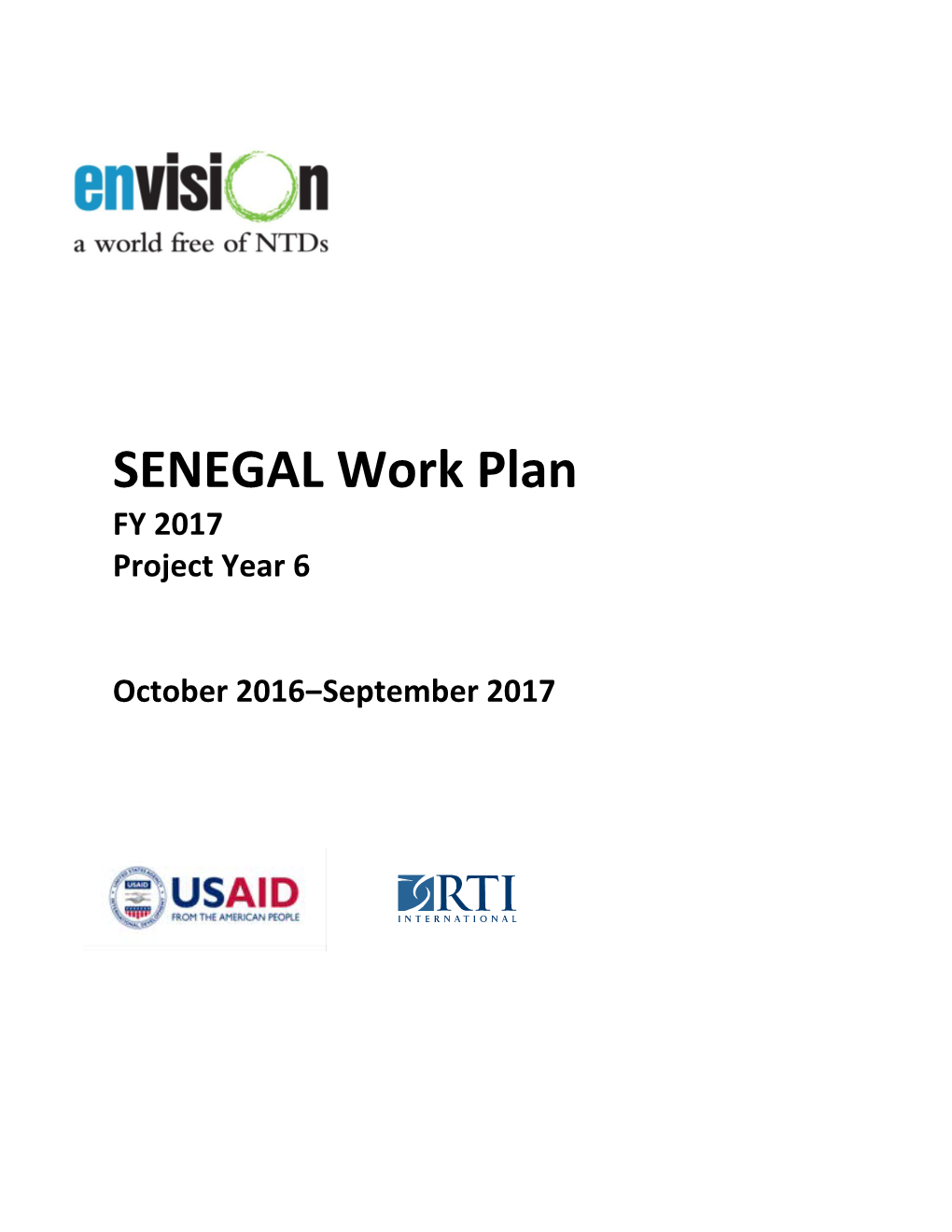SENEGAL Work Plan