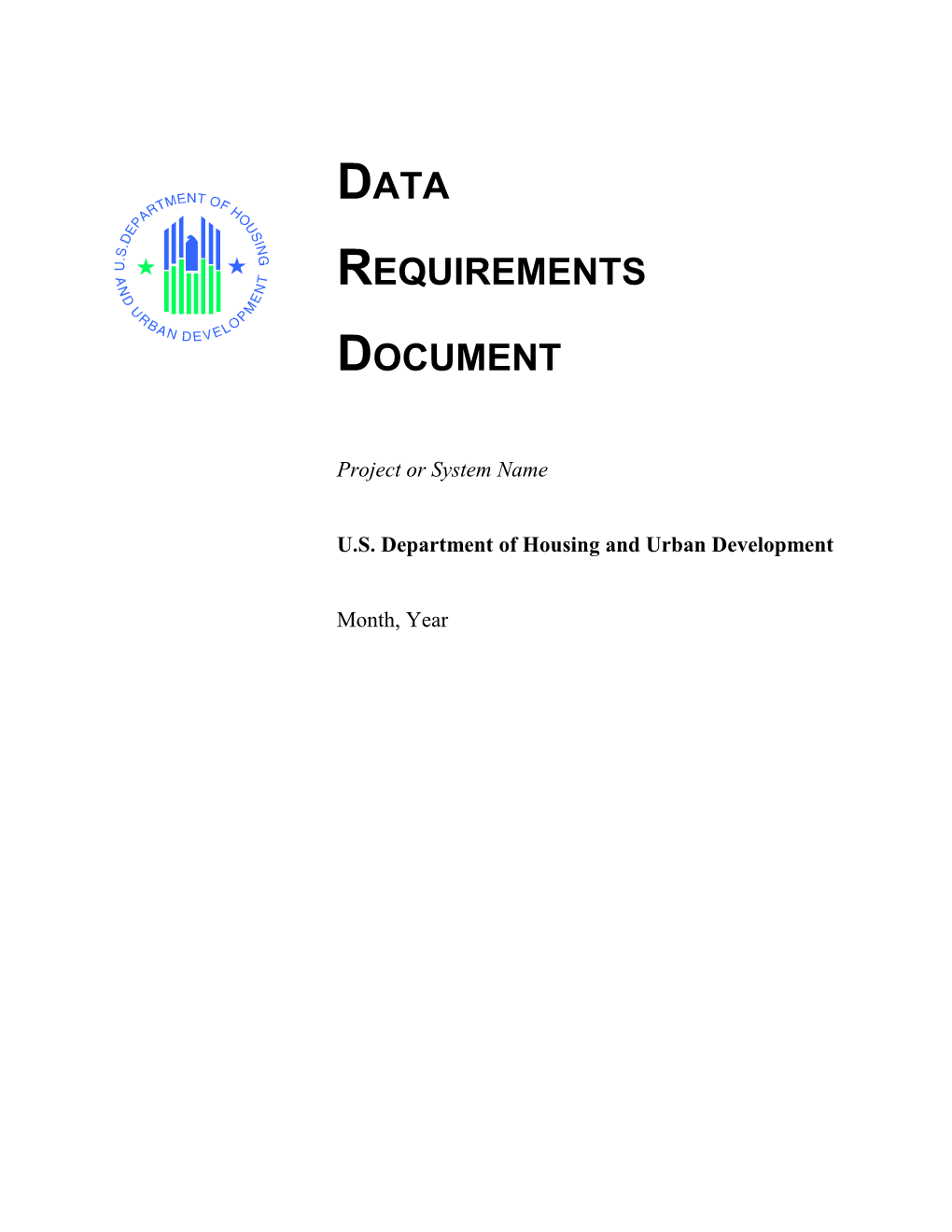 Data Requirements Document