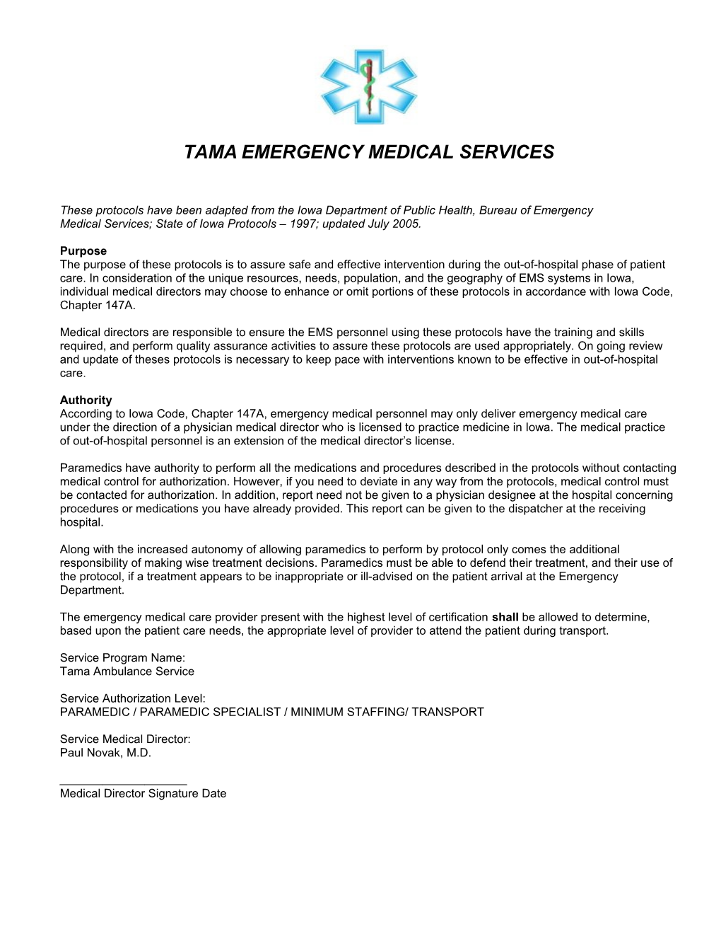 Tamaemergency Medical Services