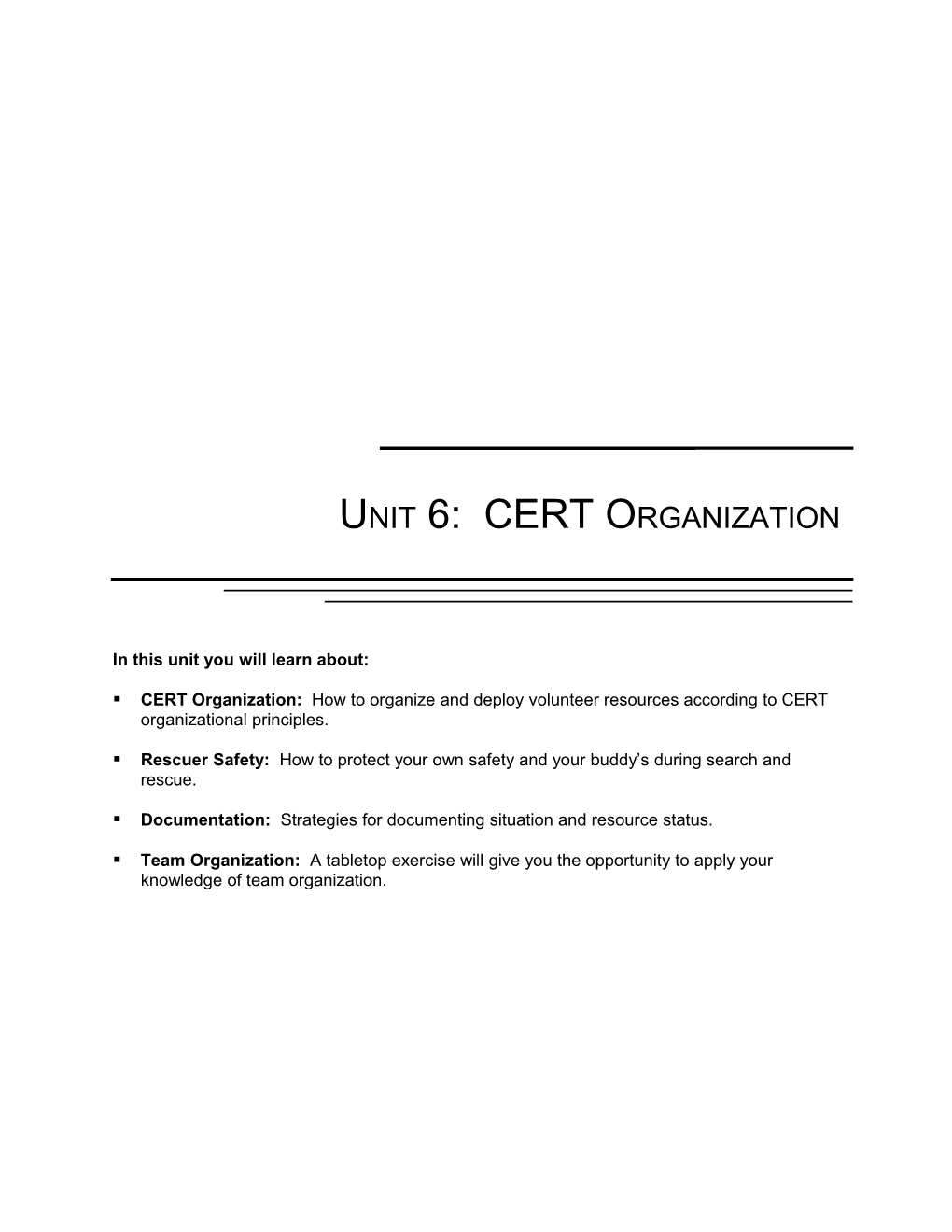 Unit I: Course Overview And Introduction