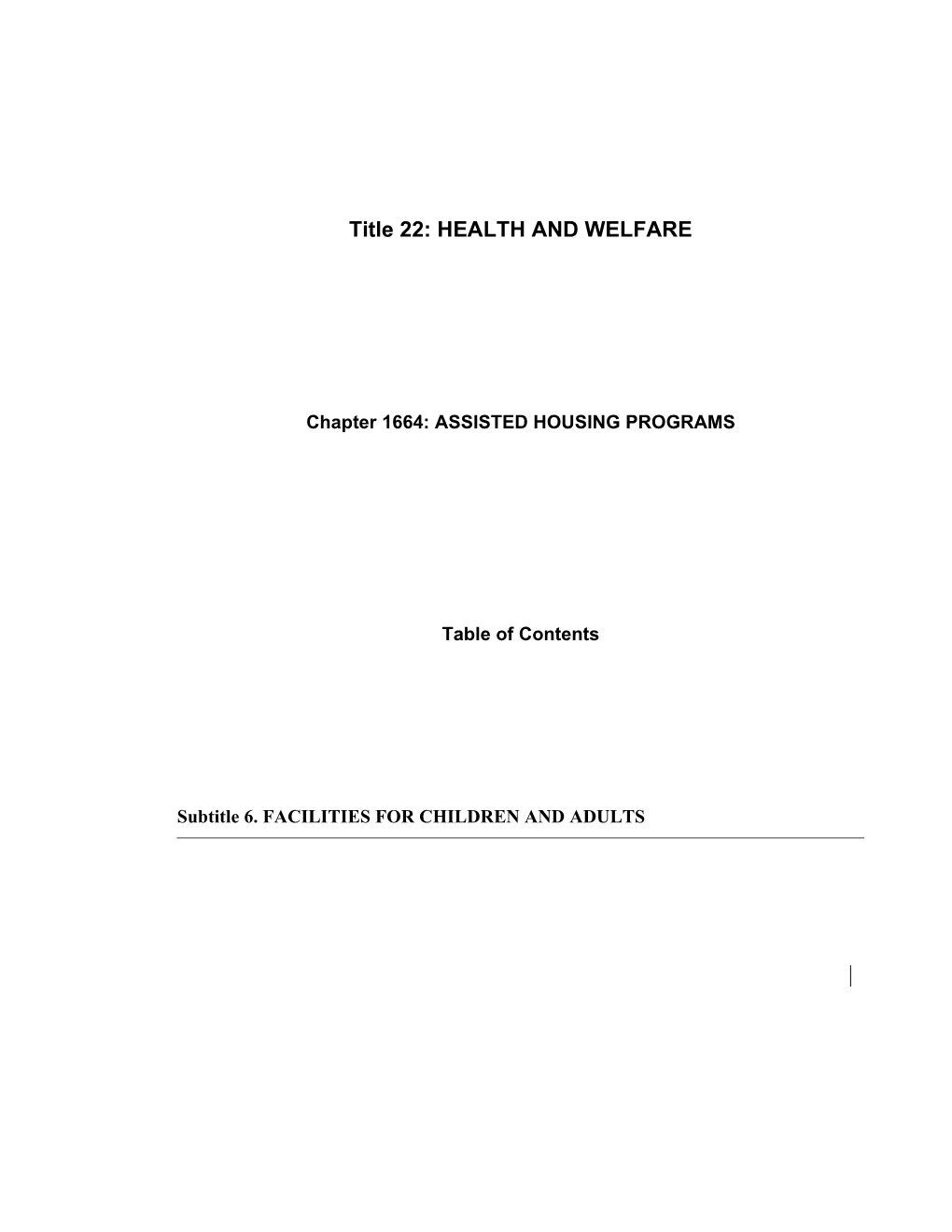 MRS Title 22, Chapter1664: ASSISTED HOUSING PROGRAMS