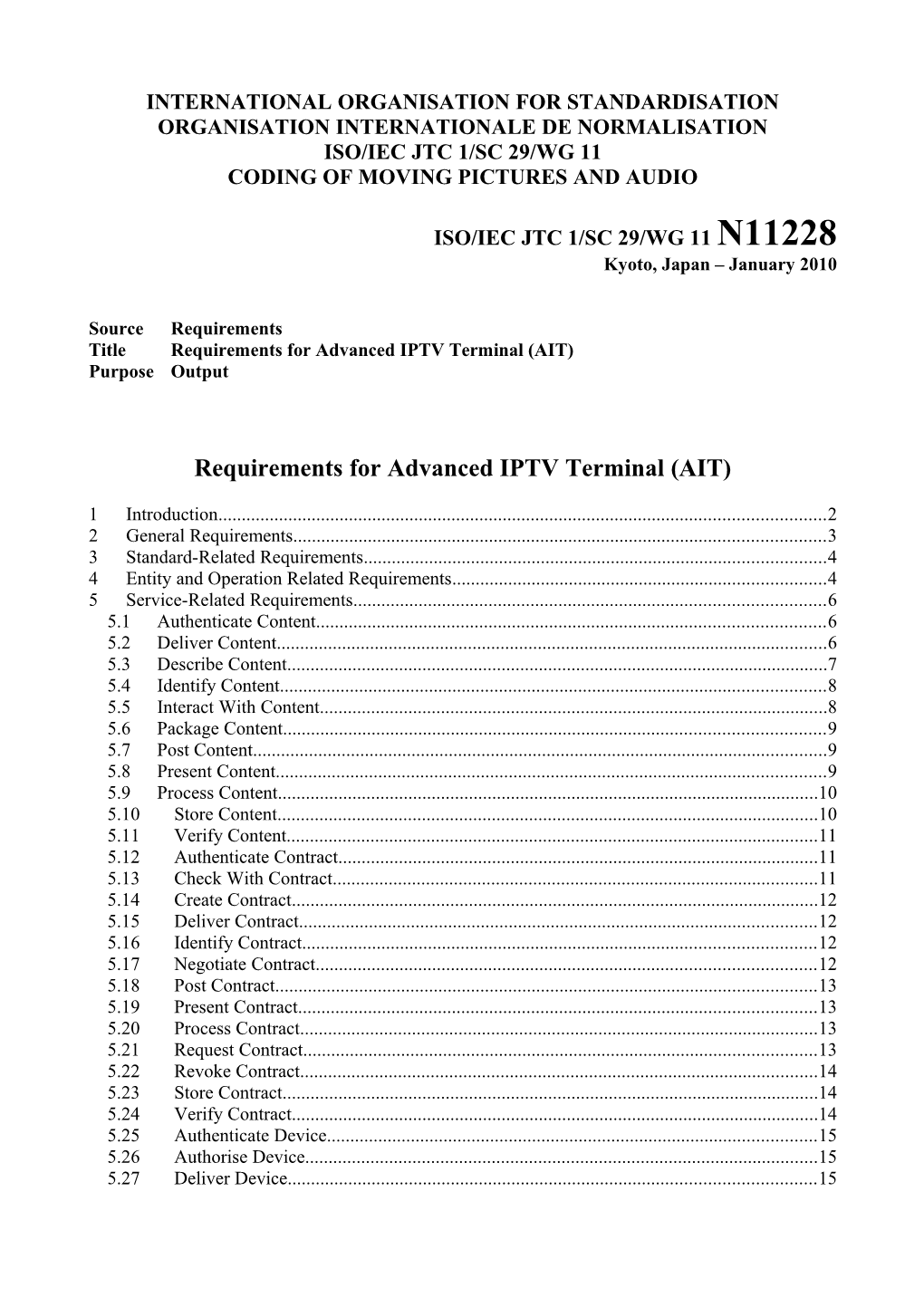 Organisation Internationale De Normalisation