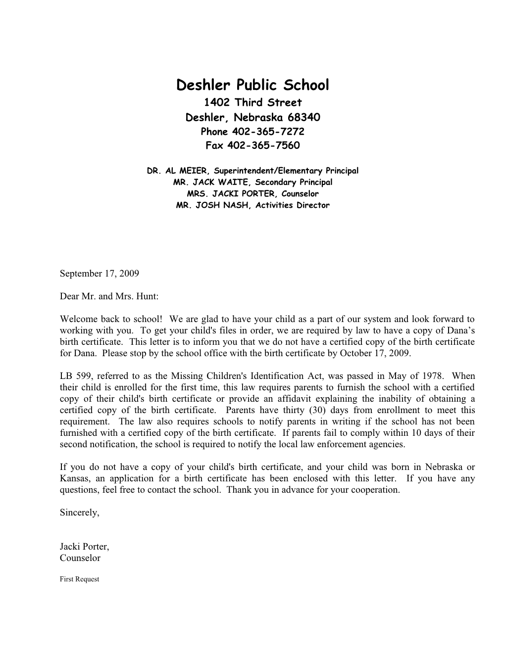 Deshler Public Schools