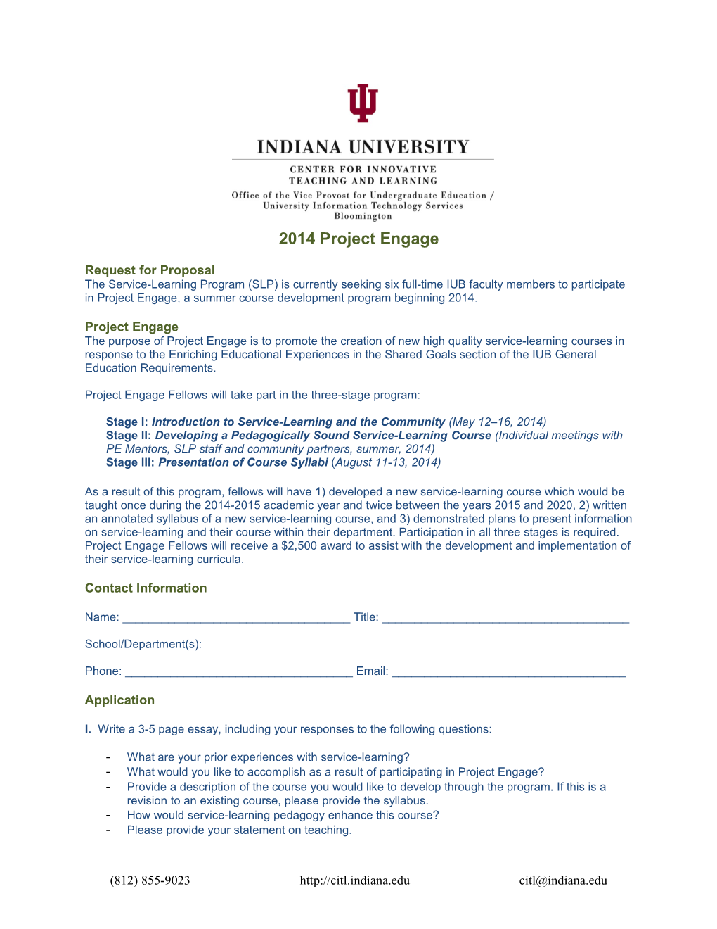 2014 Project Engage