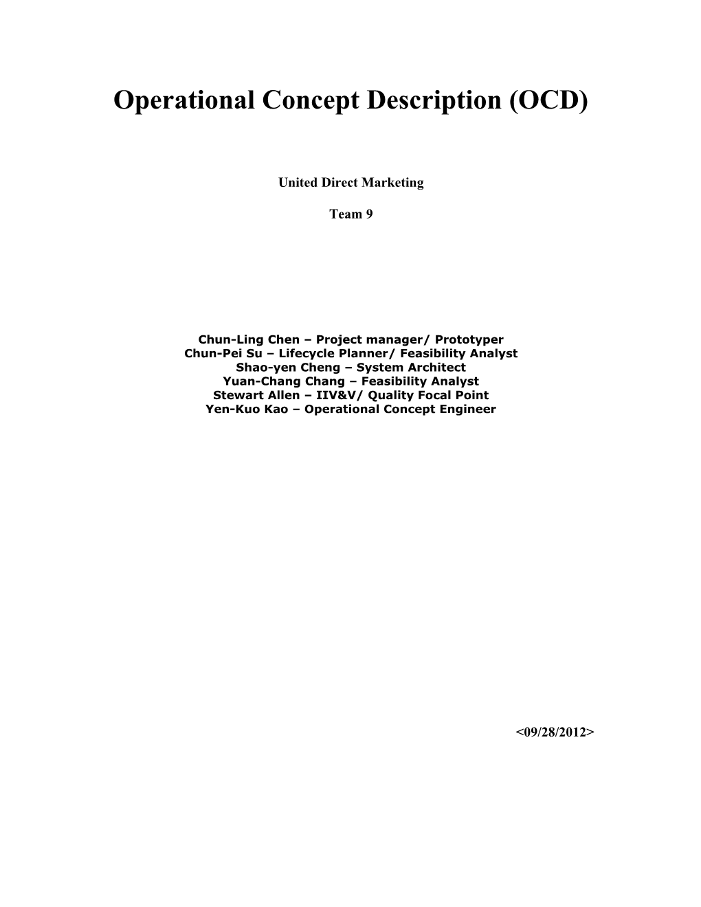 Operational Concept Description (OCD) s15