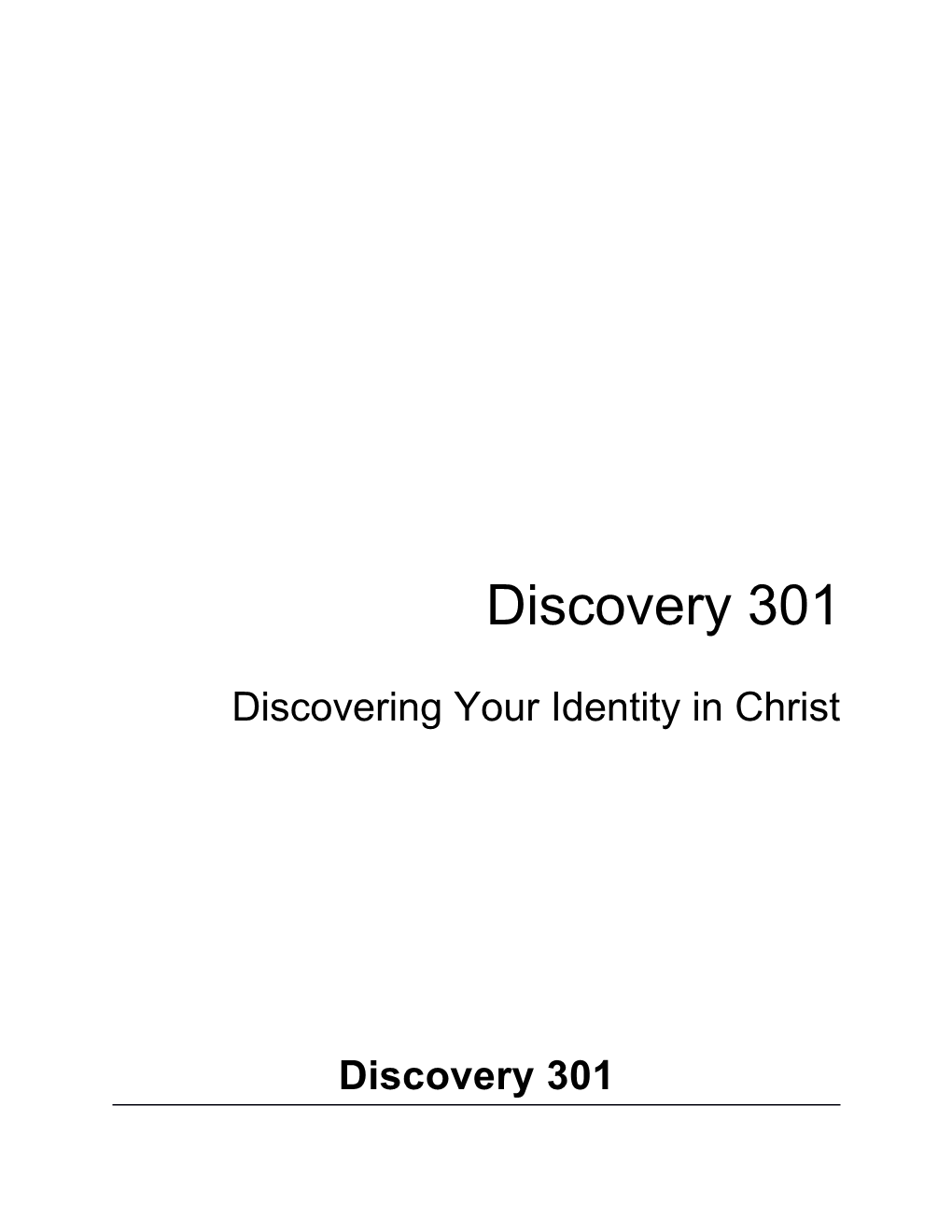 Discovering Your Identity in Christ