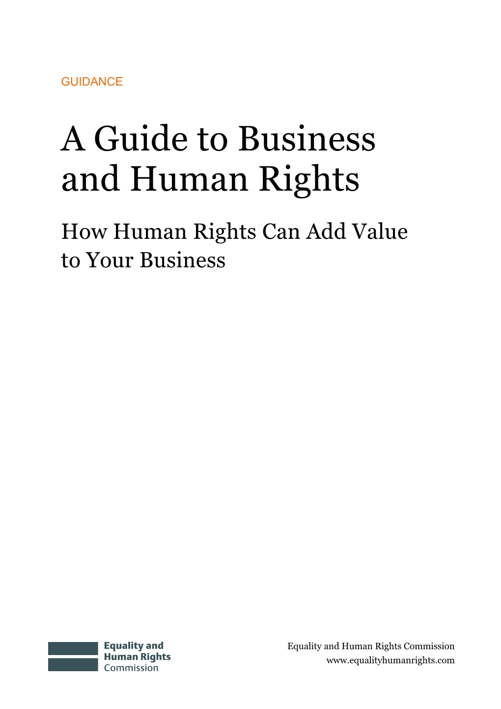 A Guide to Business and Human Rights