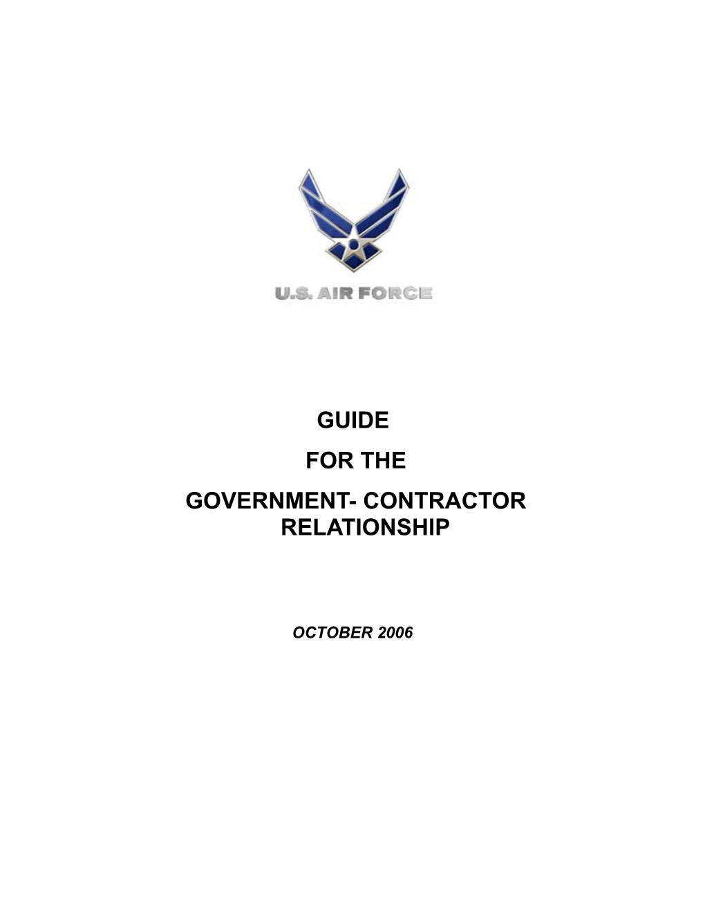 Guidelines for Contractor Relationships