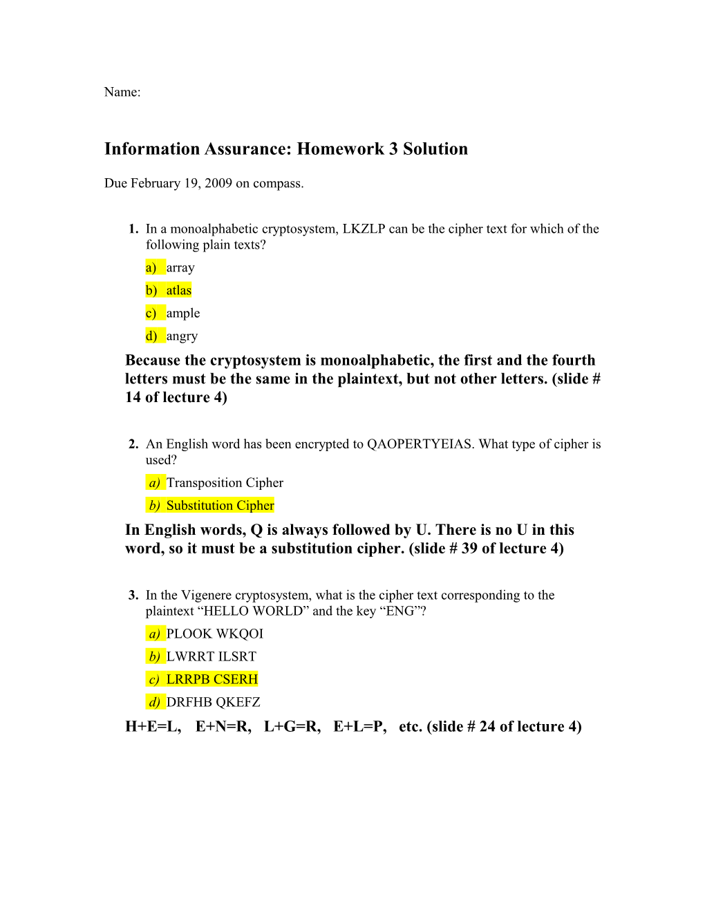 Information Assurance Homework 1