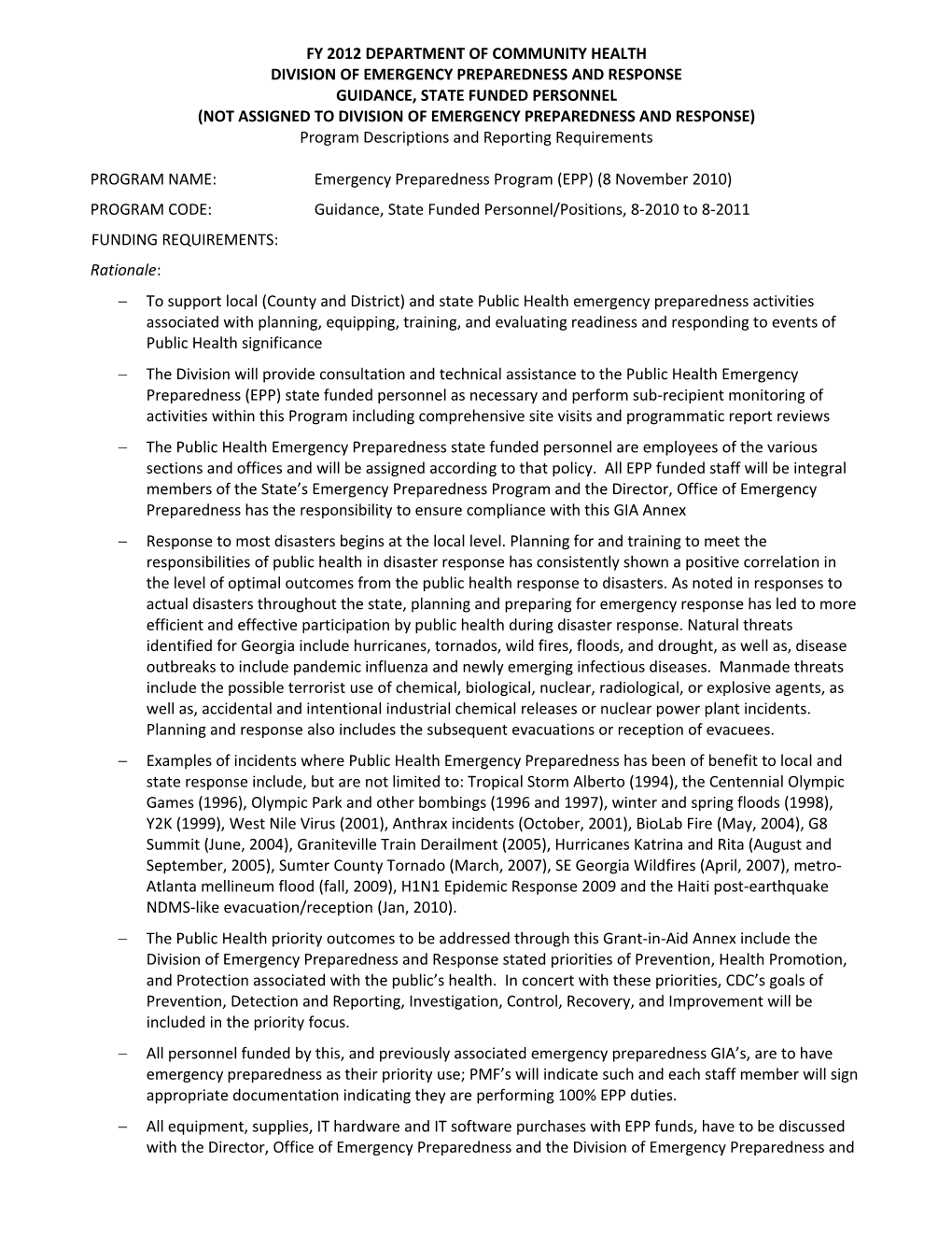 Fy 2011 Public Health Master Agreement Annex