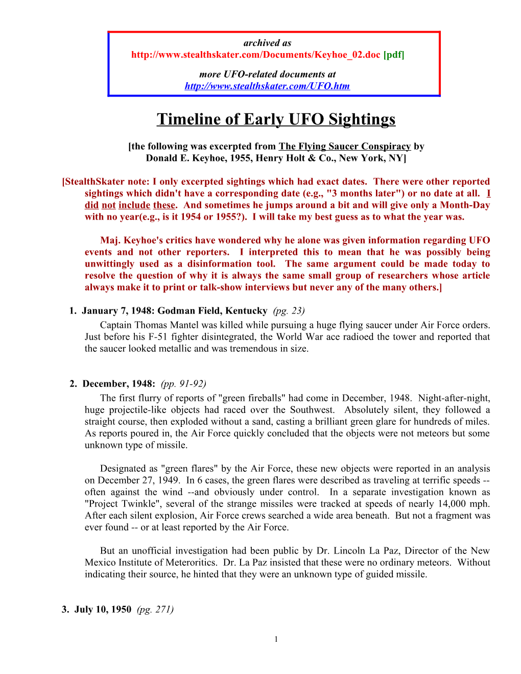 More UFO-Related Documents At