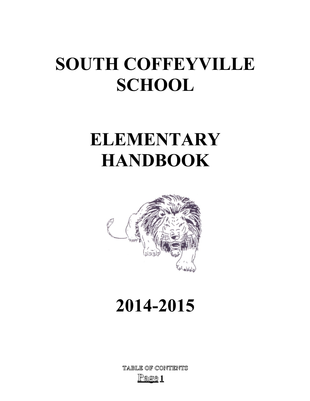 Philosophy of South Coffeyville School