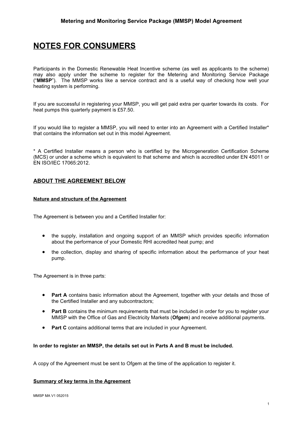 Long Document to Renewable Energy Assurance Limited