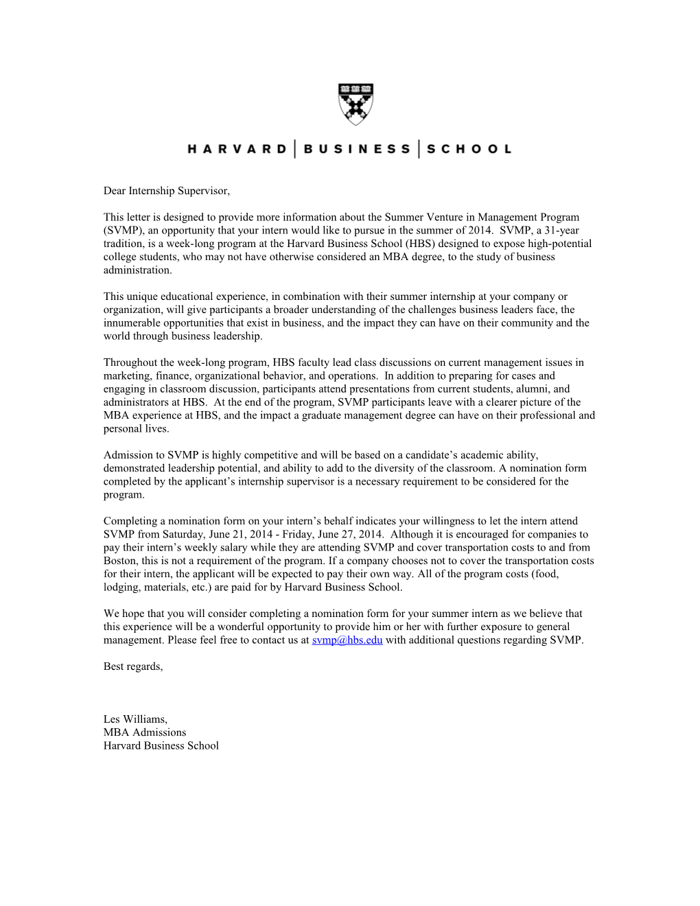 SVMP Sponsorship Letter
