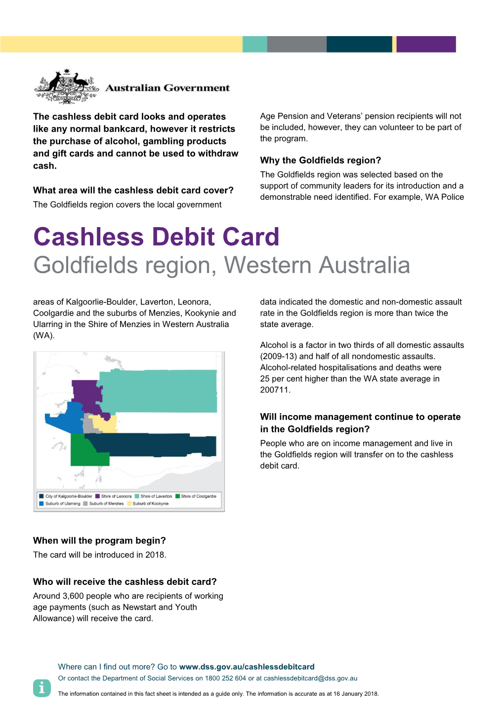 Cashless Debit Card Goldfields Region