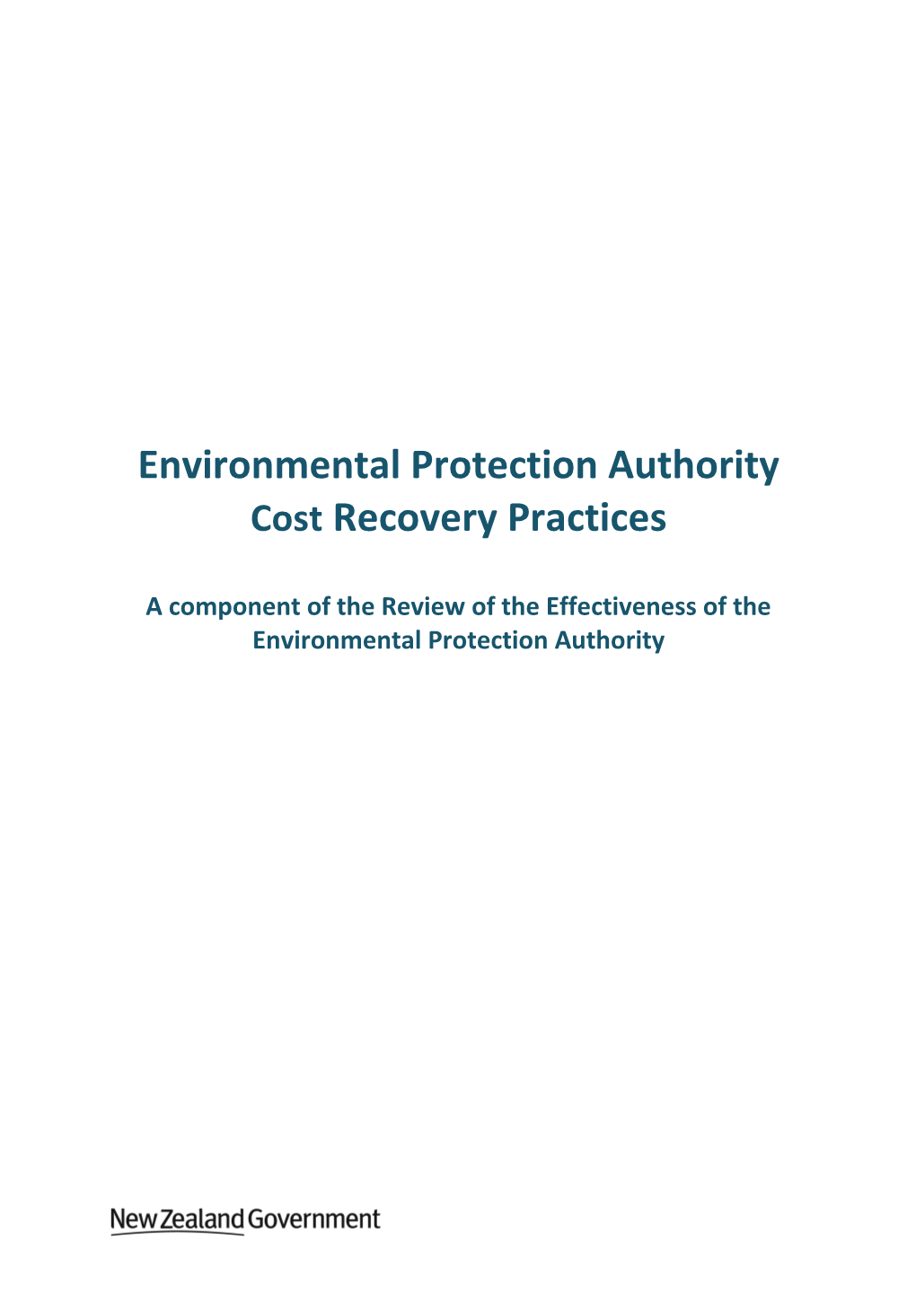 FINAL- EPA Review - Cost Recovery Report