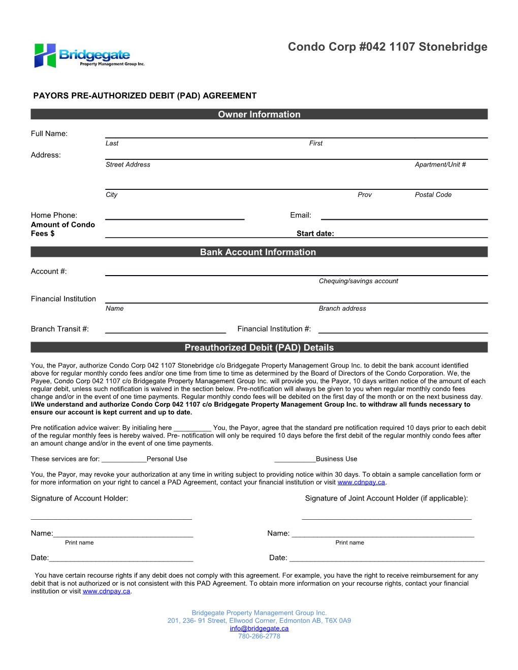 Employee Information Form