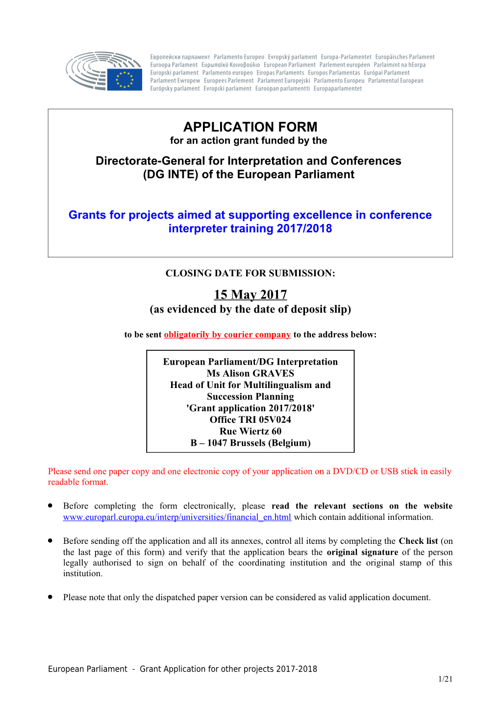 Application Form s45