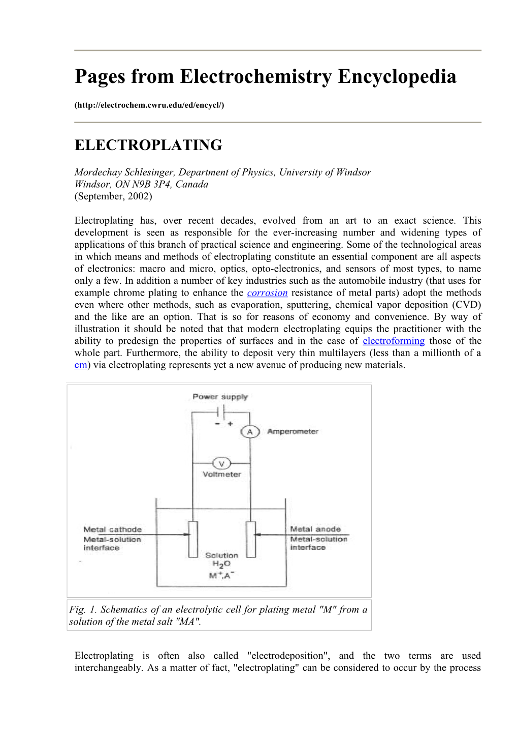 Pages from Electrochemistry Encyclopedia