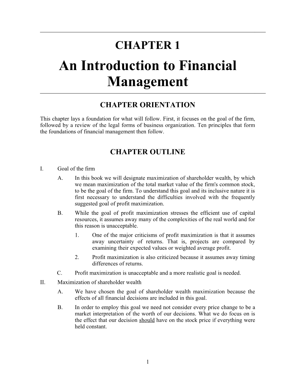 An Introduction to Financial