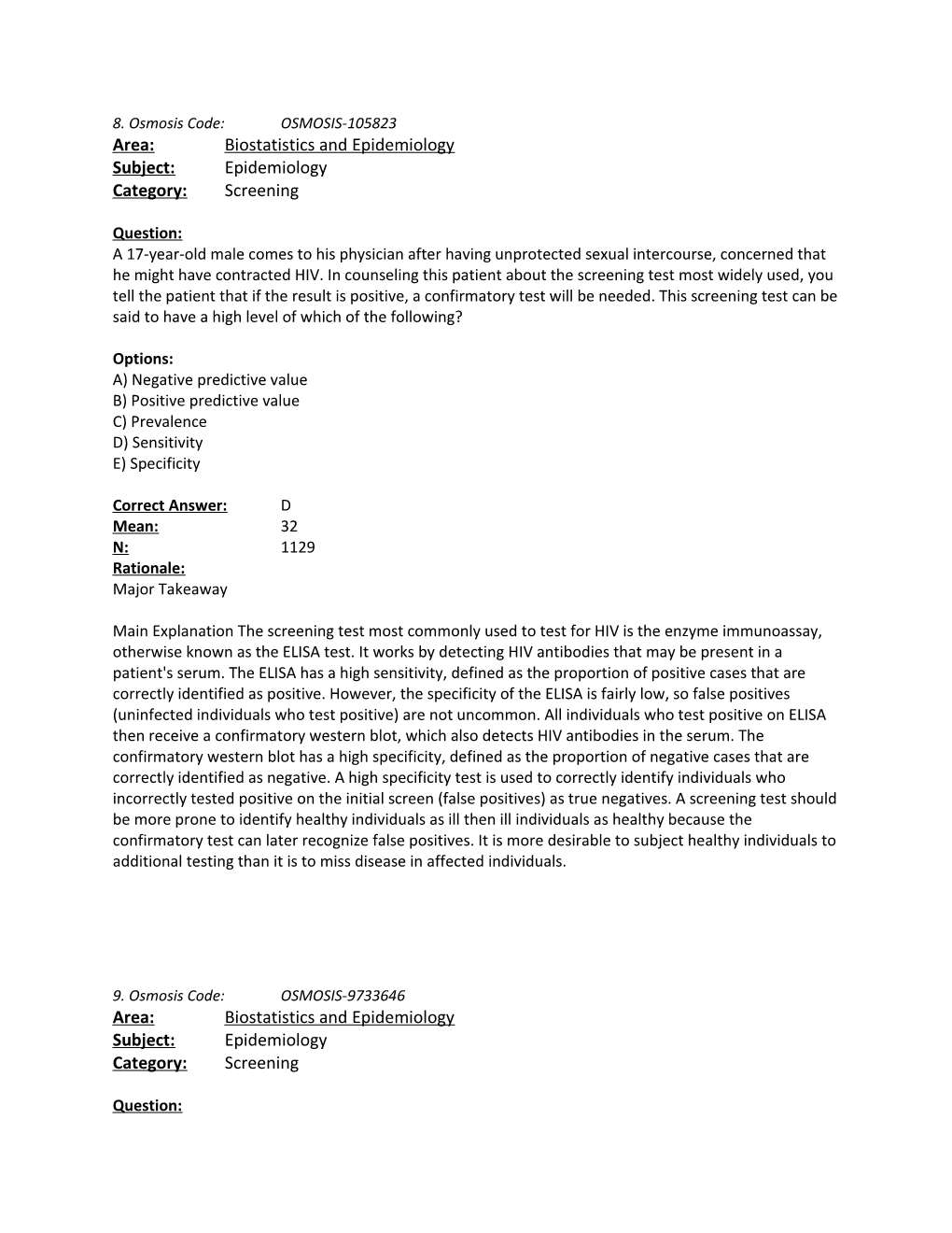 Area:Biostatistics and Epidemiology