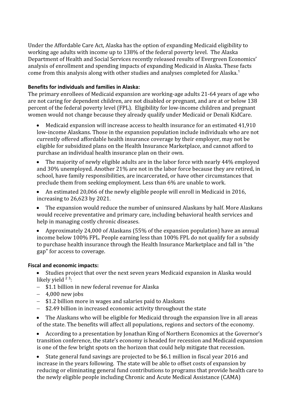 Overview of Disproportionate Share Hospitals (DSH) Funding in Alaska