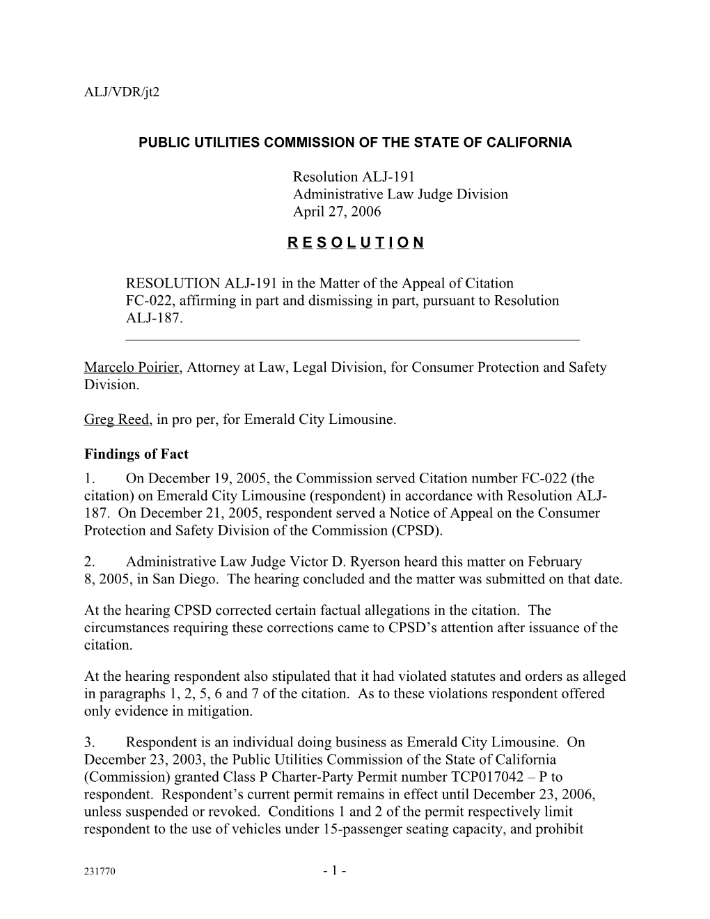 Public Utilities Commission of the State of California s128