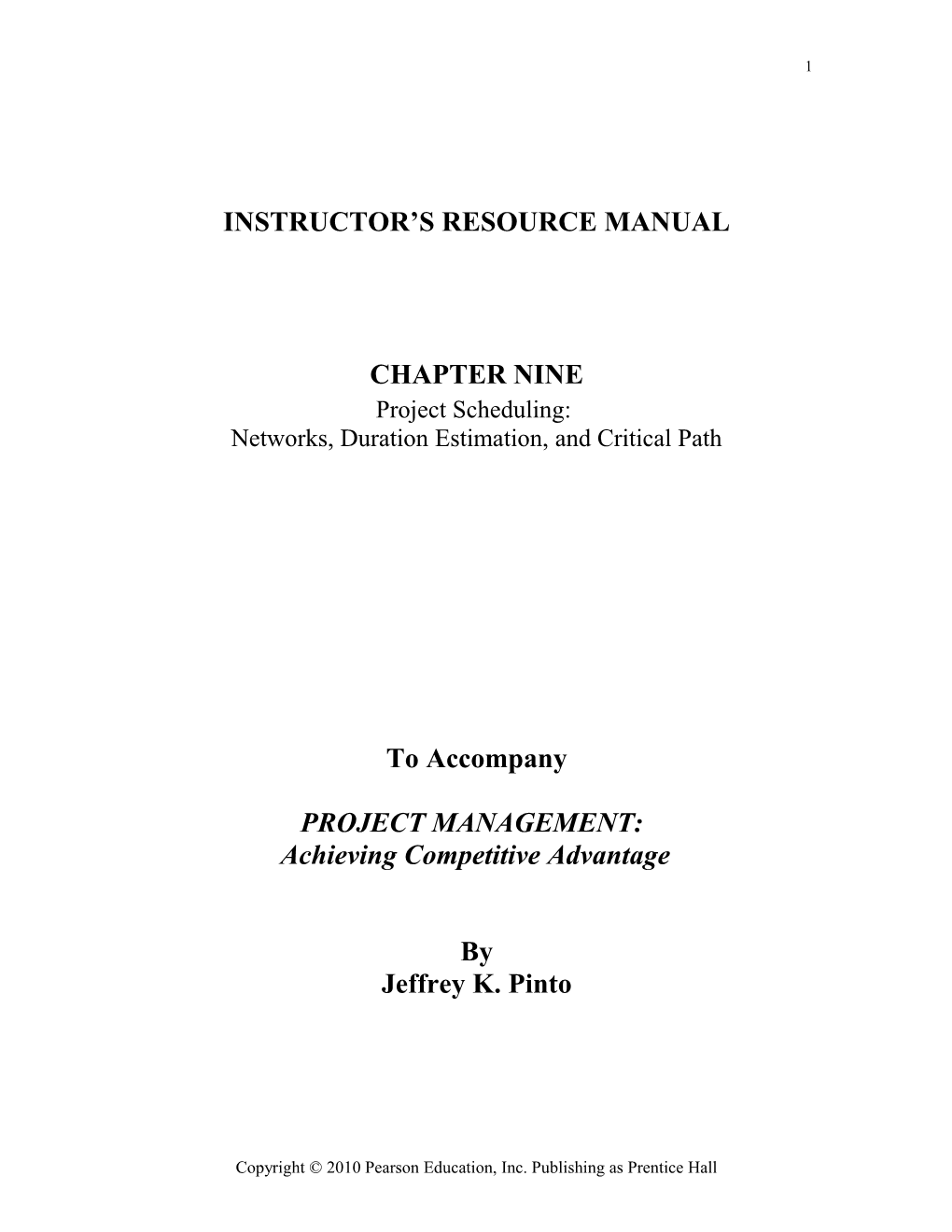Instructor S Resource Manual