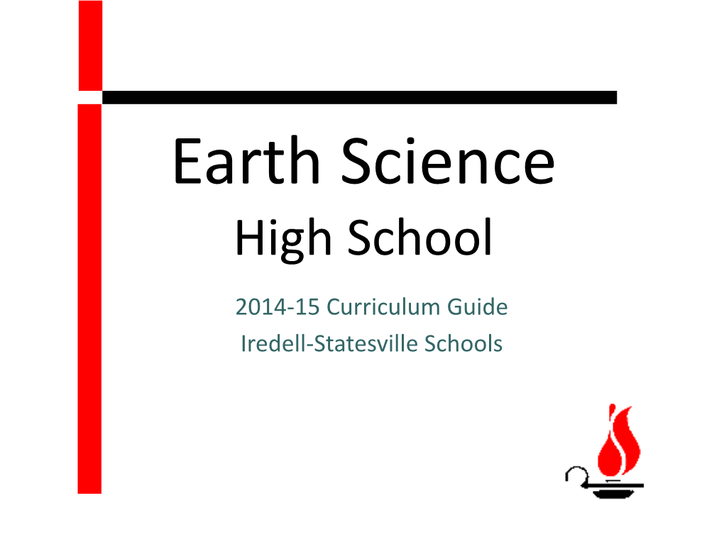2014 Iredell-Statesville Schools Earth Science