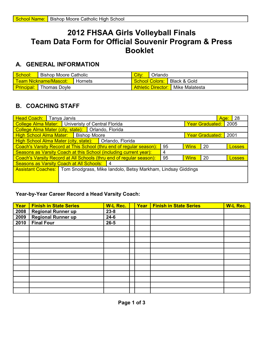 Team Data Form for Official Souvenir Program & Press Booklet s7
