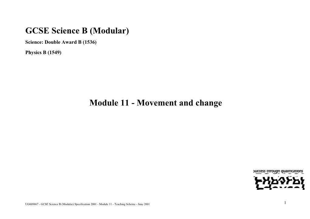 GCSE Science B (Modular)